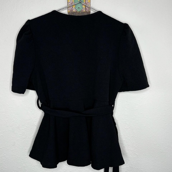 Black Peplum top - Picture 6 of 8